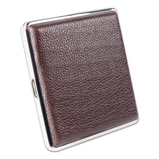 Papierośnica ADAMO brązowy połysk