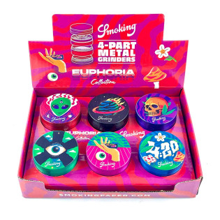 Grinder SMOKING Metal 4-częściowy