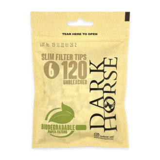 Фільтри для самокруток DARK HORSE SLIM BIO 6х15 мм (120 шт) Фільтри для самокруток DARK HORSE SLIM BIO 6х15 мм (120 шт)
