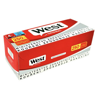 Tubki do nabijania papierosów WEST RED (250 szt.)