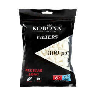 Фільтри для самокруток KORONA REGULAR LONG 8х22 мм (300 шт)