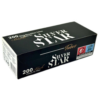 Гільзи для набивання сигарет SILVER STAR CARBON BLACK - WHITE X-LONG (200 шт) Гільзи для набивання сигарет SILVER STAR CARBON BLACK - WHITE X-LONG (200 шт)
