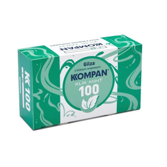 Gilzy papierosowe KOMPAN KLIK MINT (100 szt)