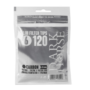 Фільтри для самокруток DARK HORSE SLIM CARBON 6х15 мм (120 шт)