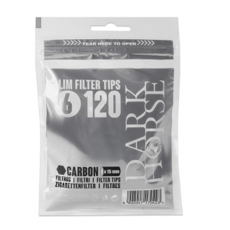 Фільтри для самокруток DARK HORSE SLIM CARBON 6х15 мм (120 шт)
