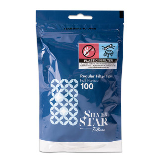 Фільтри для самокруток SILVER STAR REGULAR 8х15 мм ( 100 шт) Фільтри для самокруток SILVER STAR REGULAR 8х15 мм ( 100 шт)