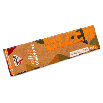 Bibułki GIZEH KS DUO PURE + TIPS