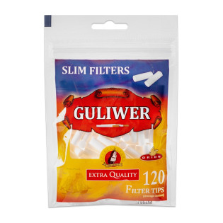 Фільтри для самокруток GULIWER SLIM 6X15 мм (120 шт) Фільтри для самокруток GULIWER SLIM 6X15 мм (120 шт)