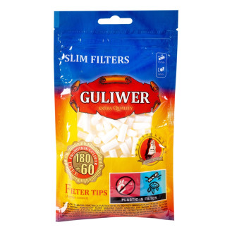 Фільтри для самокруток GULIWER SLIM 6X15 мм (240 шт)