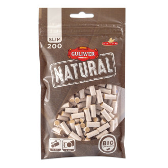 Фільтри для самокруток GULIWER SLIM BIO UNBLEACHED 6X15 мм (200 шт)