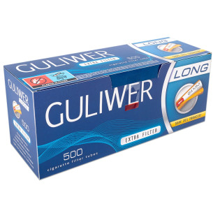 Tubki do nabijania papierosów GULIWER X-LONG 24 mm (500 szt.) Tubki do nabijania papierosów GULIWER X-LONG 24 mm (500 szt.)