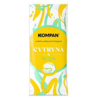 Aromatyzowane karty KOMPAN cytryna - mięta