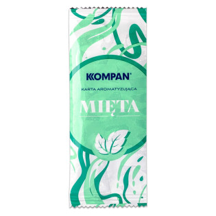 Aromatyzowane karty KOMPAN mięta Aromatyzowane karty KOMPAN mięta