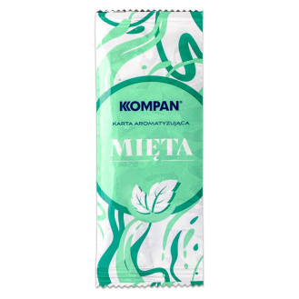 Aromatyzowane karty KOMPAN mięta