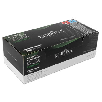 Tubki do nabijania papierosów KORONA SLIM MENTHOL (250 szt.)