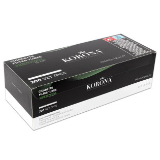 Tubki do nabijania papierosów KORONA DE LUXE MENTHOL (200 szt.)