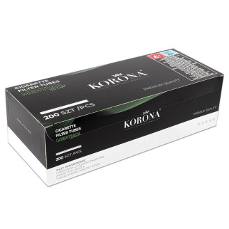 Tubki do nabijania papierosów KORONA DE LUXE MENTHOL (200 szt.)