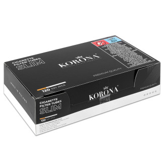 Гільзи для набивання сигарет KORONA SLIM (120 шт) Гільзи для набивання сигарет KORONA SLIM (120 шт)