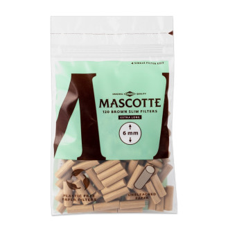 Фільтри для самокруток MASCOTTE ORGANIC SLIM LONG 6х19 мм (120 шт) Фільтри для самокруток MASCOTTE ORGANIC SLIM LONG 6х19 мм (120 шт)