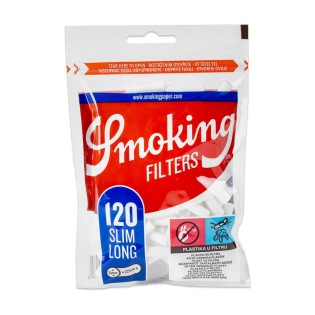 Фільтри для самокруток SMOKING SLIM LONG 6х22 мм (120 шт) Фільтри для самокруток SMOKING SLIM LONG 6х22 мм (120 шт)