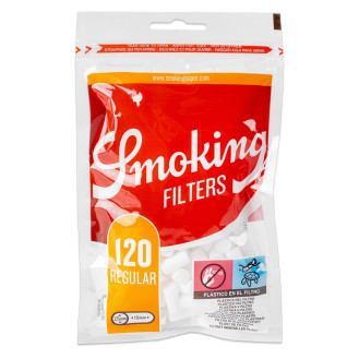Фільтри для самокруток SMOKING REGULAR 7,5 х15 мм (120 шт) Фільтри для самокруток SMOKING REGULAR 7,5 х15 мм (120 шт)