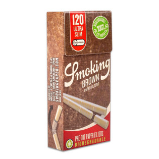 Фільтри для самокруток SMOKING BROWN PRE-CUT ULTRA SLIM 5,7х14 мм (120 шт) Фільтри для самокруток SMOKING BROWN PRE-CUT ULTRA SLIM 5,7х14 мм (120 шт)