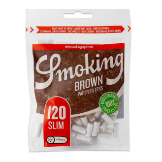 Фільтри для самокруток SMOKING BROWN PAPER SLIM 6х15 мм ( 120 шт) Фільтри для самокруток SMOKING BROWN PAPER SLIM 6х15 мм ( 120 шт)